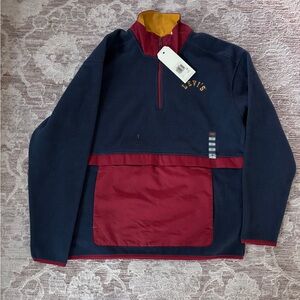 Levi's Yellow and Burgundy Pullover Jacket